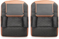 Owleys Car Seat Organizer Backseat Back Organizers & Storage Of Automotive Seatback Toy Organization For Kids Black Brown Tan 2 pc