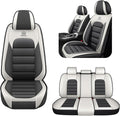 AREKA 5 Seat Covers for Honda Civic 2002-2026 Breathable Car Seat Covers,Anti-Slip Waterproof Car Seat Protectors with Airbag,Automotive Vehicle Cushion with Storage Pockets (Standard,Gray)