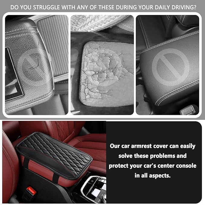 Auto Center Console Pad for Lotus Exige S3(2012-) Accessories Car Armrest Cushion Protects Your armrest and Feels Comfortable on Your Elbows and arms