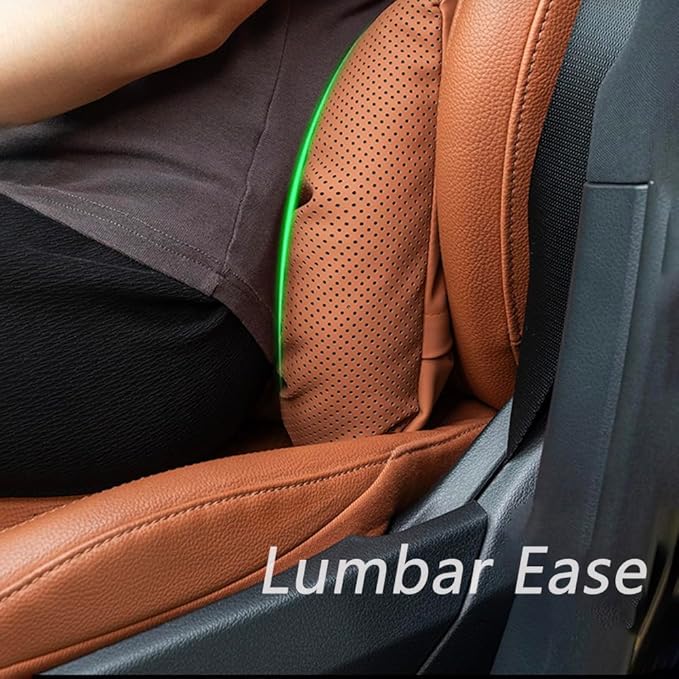 Neck Pillow Automotive Seat Cushions for Mercedes Benz GLS/AMG X167 X166 SUV 2015-2025, Relieving Neck Stiffness Sciatica Relief Car Headrest Lumbar Pillow,Black