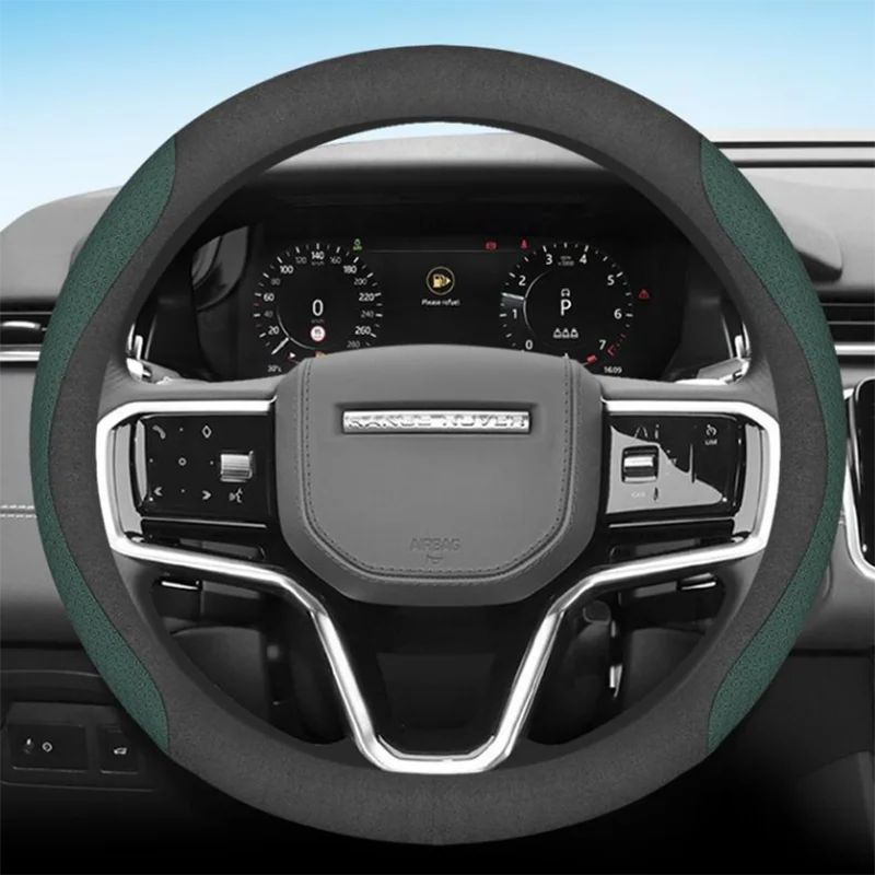 Land Rover Leather & Carbon Fiber Steering Wheel Cover