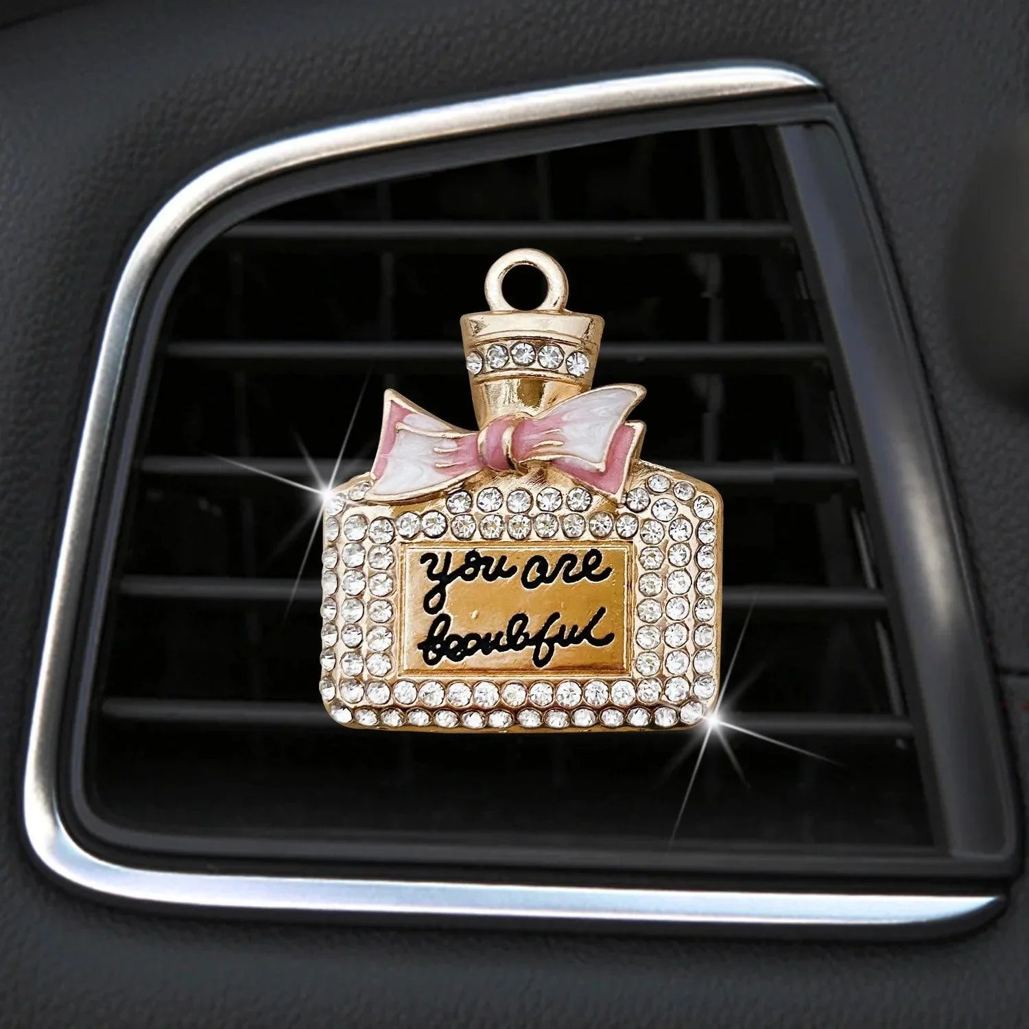 Diamond Bowknot Car Air Vent Perfume Clip Diffuser Auto Interior