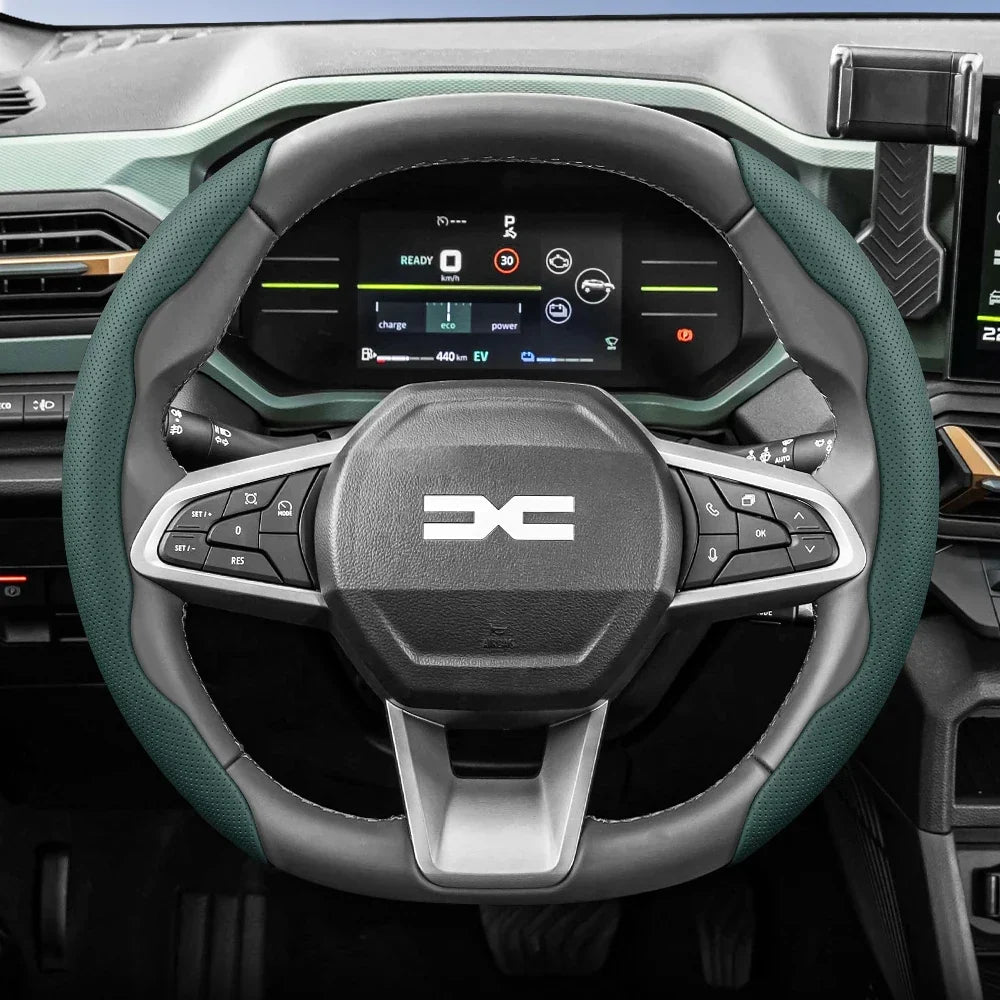 Dacia Breathable Leather Steering Wheel Cover