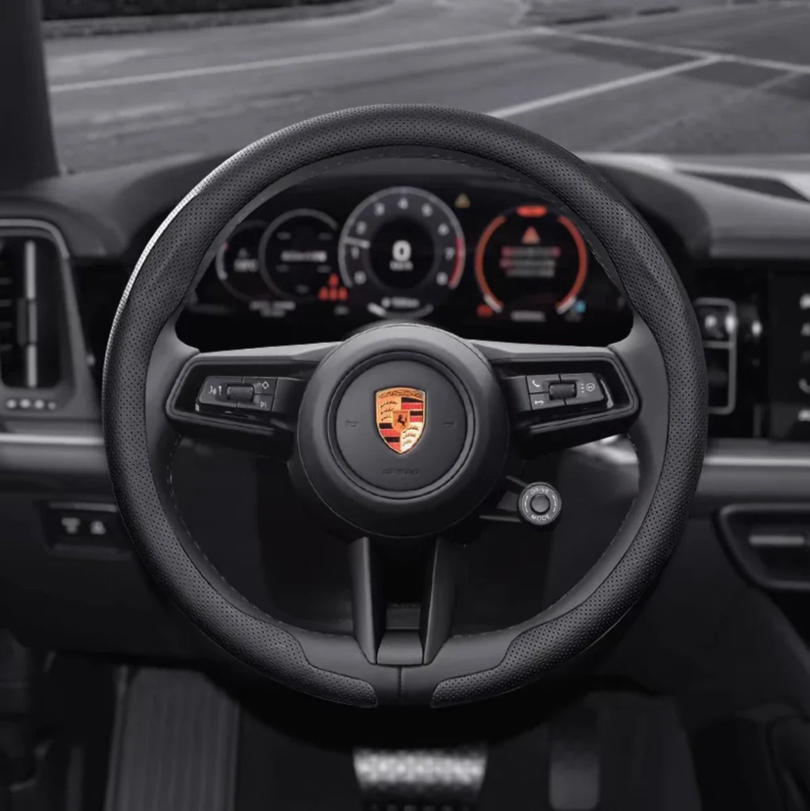 Porsche Nappa Leather Steering Wheel Cover