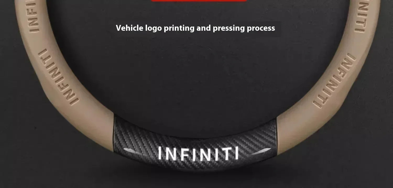 Infiniti Carbon Fiber Leather Steering Wheel Cover