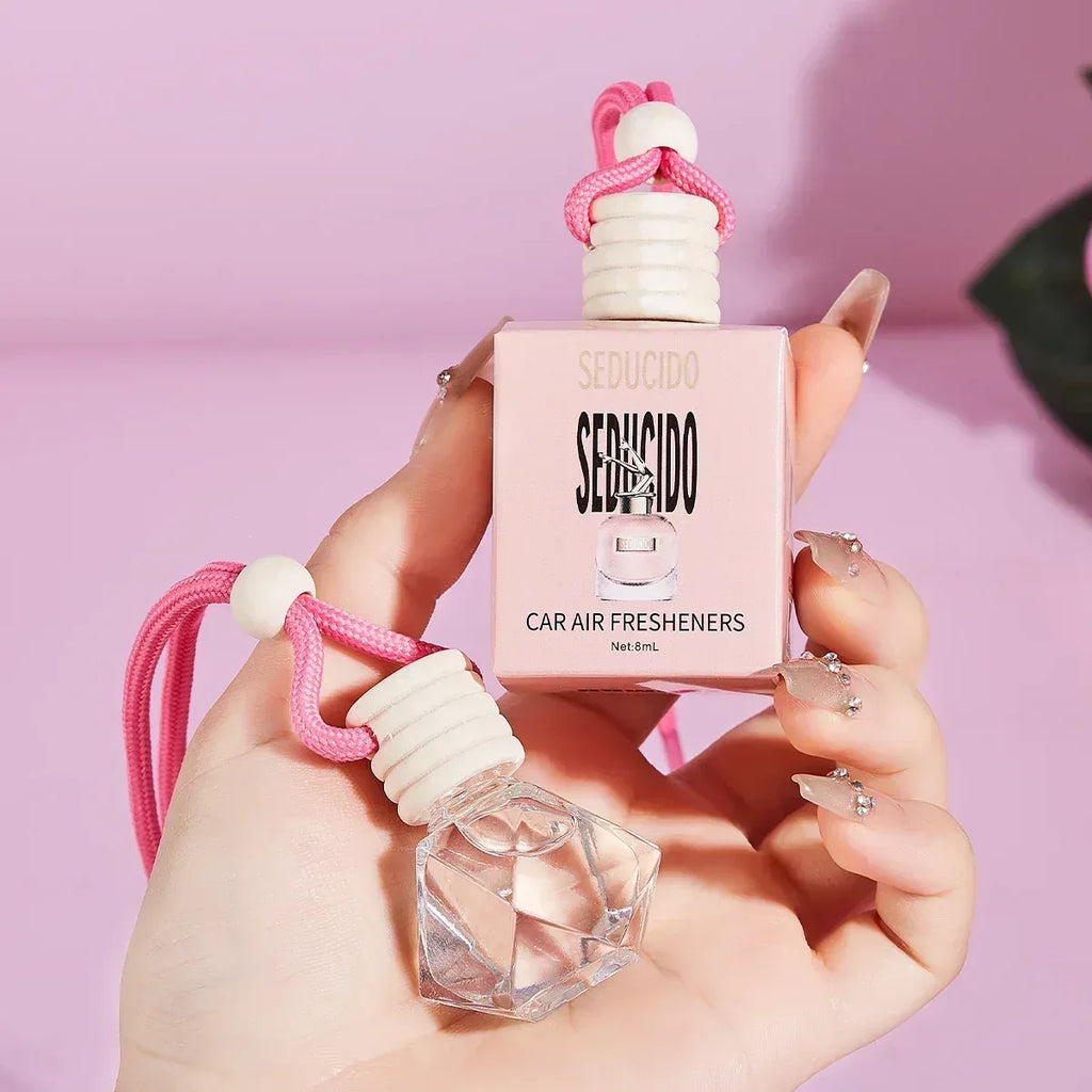 Pink Hanging Car Air Freshener Perfume Pendant