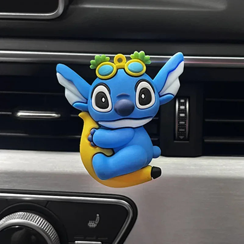 Disney Stitch Car Air Freshener Vent Clip - Anime Figure Ornament