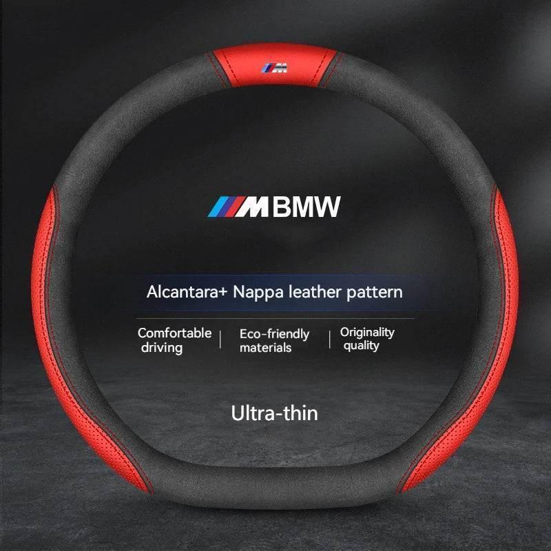 BMW Suede Leather Steering Wheel Cover