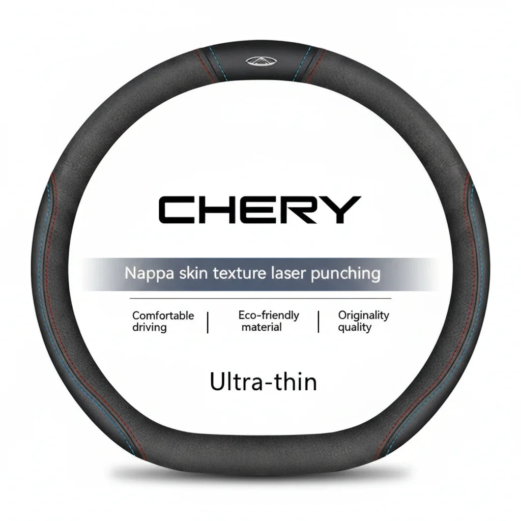 Chery Suede Leather Steering Wheel Cover