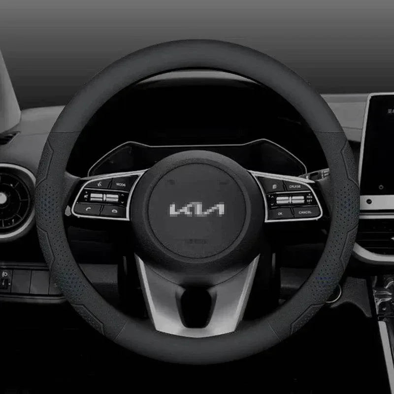 Kia Carbon Fiber Suede Steering Wheel Cover