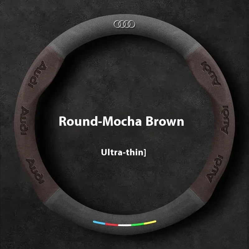 Audi Suede Anti-Slip Steering Wheel Cover