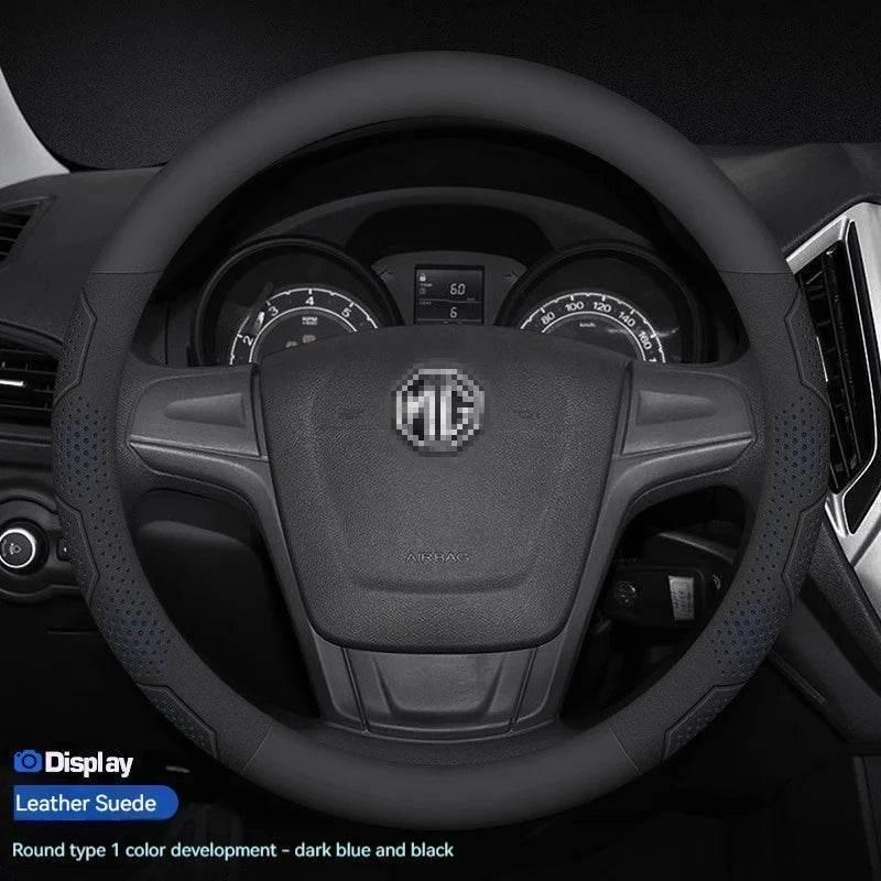 MG Carbon Fiber Suede Steering Wheel Cover