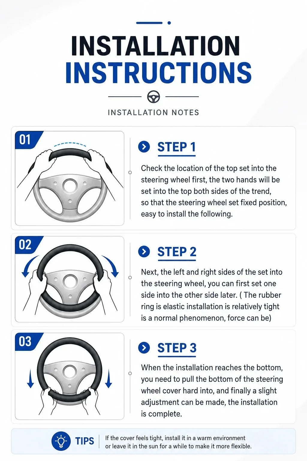 Chery Suede Leather Steering Wheel Cover