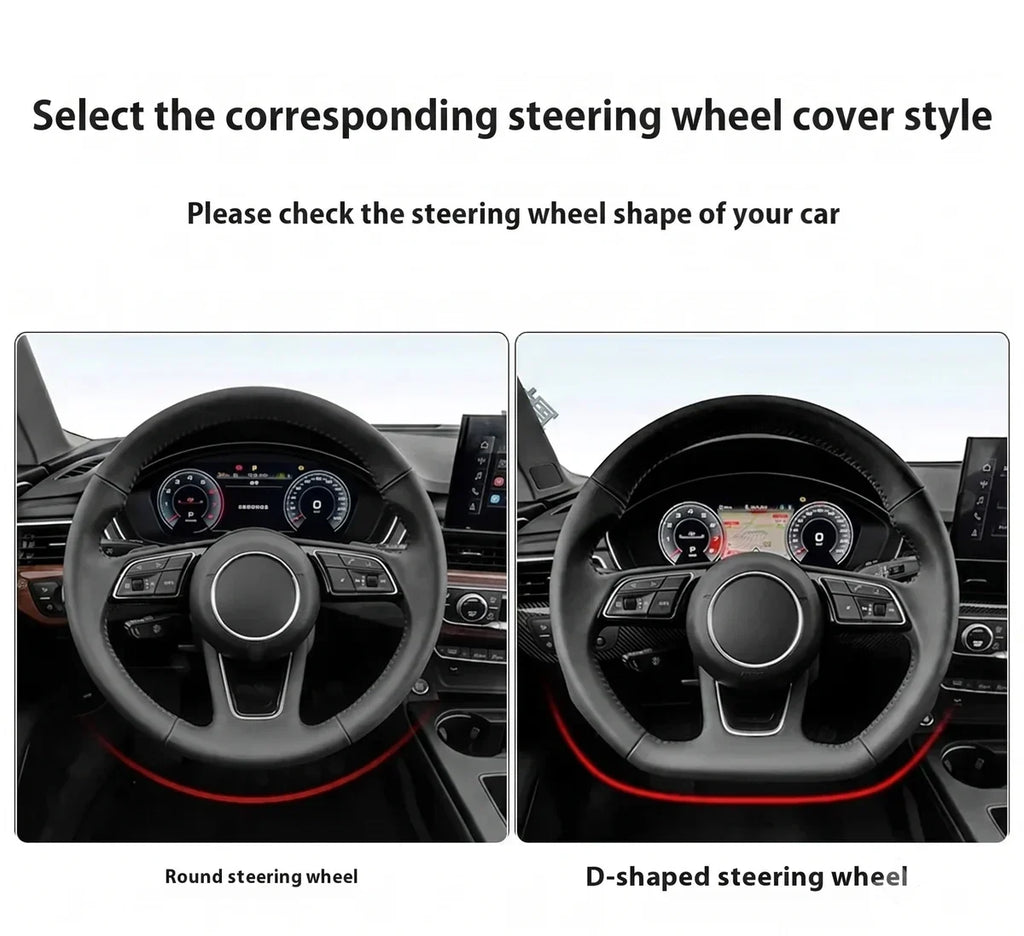 Tesla Model 3 Leather Steering Wheel Cover